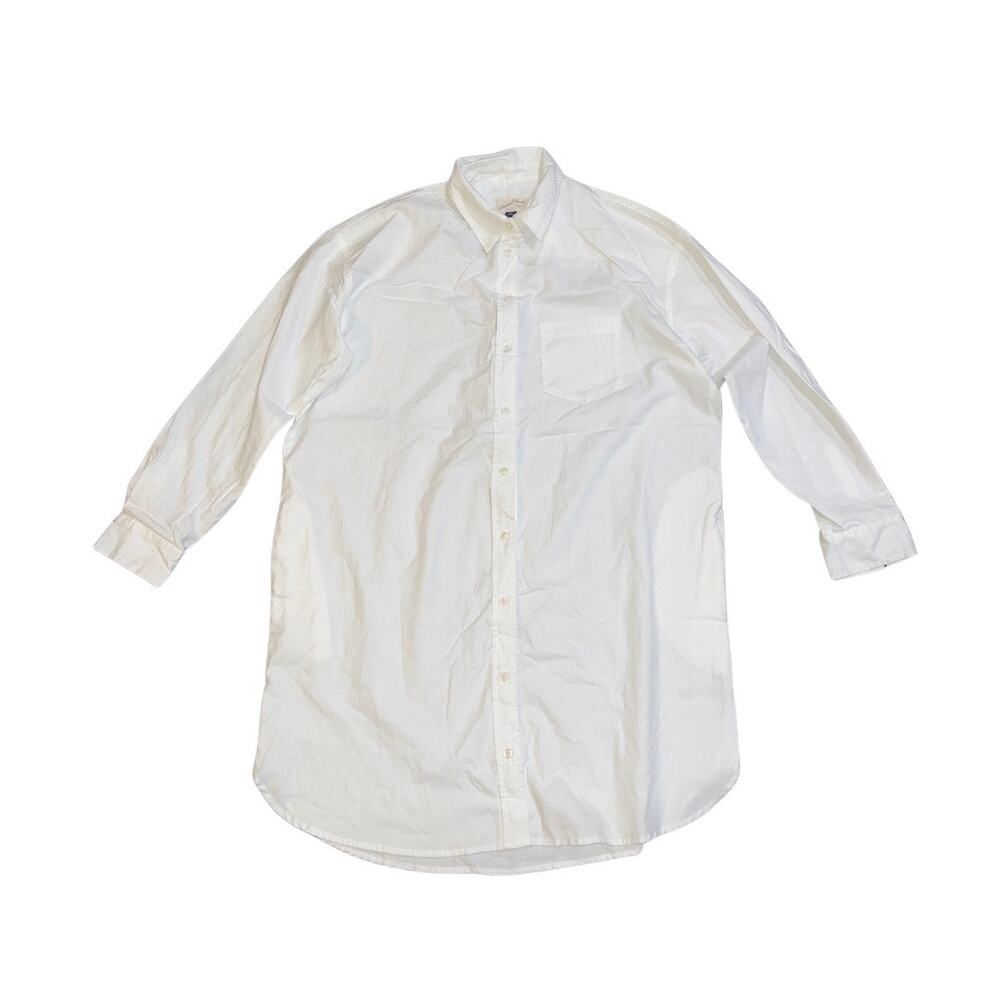 Universal Thread White Button Down Tunic Long Shi… - image 1